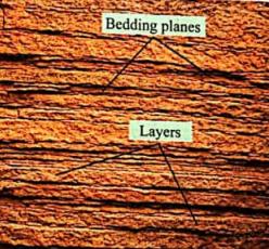 Sedimentary layers